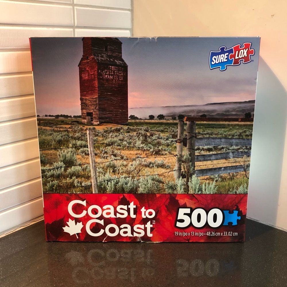😎500 piece Sure-Lox Coast to Coast puzzle